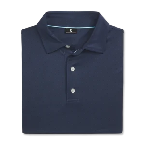 Áo Golf Nam Tay Ngắn FootJoy Tonal Dot Print Lisle Navy 31485 Chính Hãng