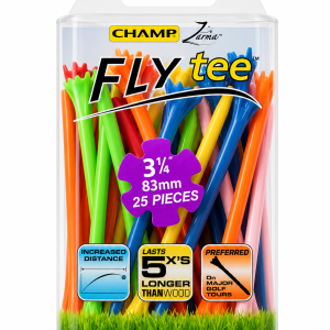 Tee Golf Champ Fly Tee 3-1/4" (83mm) 25 Cây – All Color Pack #92564 Chính Hãng