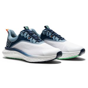 Giày Golf Nam FootJoy Quantum White/Navy/Green 57041 Chính Hãng