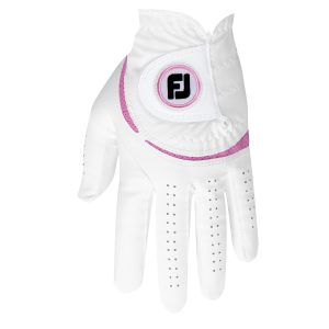 Găng Tay Golf Nữ FootJoy WeatherSof Women White/Pink Left Hand 68286E-134 Chính Hãng