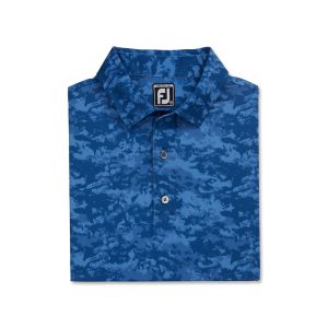 Áo Golf Nam Tay Ngắn FootJoy Cloud Camo Lisle Self Coll 82202 Chính Hãng