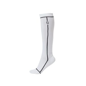 Vớ Golf Nữ Cao Cổ FootJoy Women's High Golf Socks White FS22CASW8-100 Chính Hãng