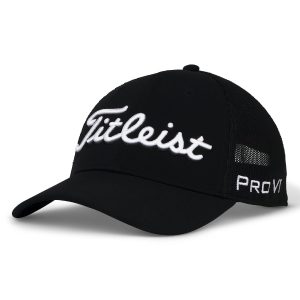 Nón Kết Golf Nam Titleist Tour Performance Mesh Black/White TH25ATPM-01 Chính Hãng