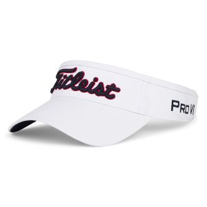 Nón Nửa Đầu Golf Titleist Tour Performance Visor White/Navy/Red TH25VTP-146 Chính Hãng